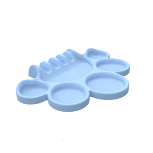 Friendly Silicone Mixing Tray Artist Palette For Children Safe Flexible Watercolor Acrylic Mixing Board