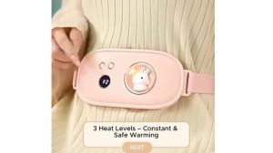Menstrual Waist Belt Adjustable Temperature Women Warm Palace Belt Pain Relief Massage Heating Pad For Period Electric