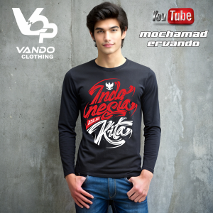 Vando Kaos Indonesia Adalah Kita 17 Agustus Hut Ri Indonesia Merdeka Pria Wanita Lengan Panjang