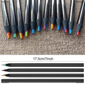 [COD] Homein 1Pc 7 Colors Gradient Rainbow Pencils Jumbo-Colored Pencils Multicolored Pencils for Art Drawing Coloring Sketching