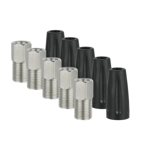 5Pcs Bike Hydraulic Disc Brake Hose Tightening Screw 8mm Thread Stainless Steels Hollow Bolt Silicone Cover Connecting Bolt