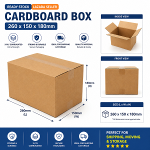 Cardboard 260 × 150 × 180 mm - 20pcs/per bundle