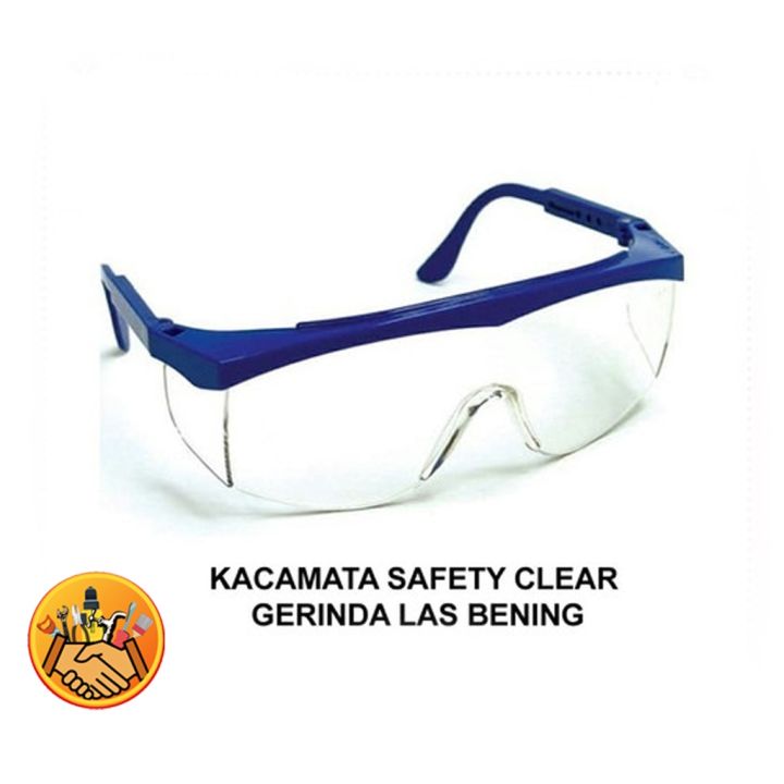 Kacamata kaca mata pelindung safety glasses google view jelas