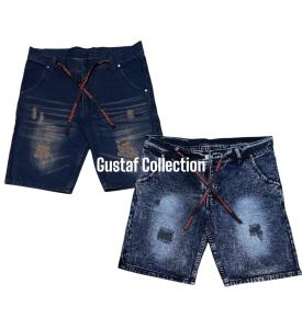 PAKET HEMAT CELANA PENDEK PREMIUM 100k DAPAT 2 PCS CELANA PENDEK SOBEK RIPPET WISKER SPRAY BAHAN DENIM