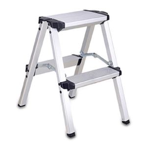 Stair Ladder For Home Telescopic Step Ladder Stool Step Ladder For Home Foldable Folding Step Ladder Indoor Double-sided aluminum alloy foldable Japanese-style double-layer lightweight decoration portable on both sides