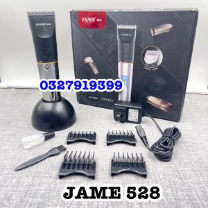 JAME Tông đơ cắt tóc cao cấp JAME 528 - pin Lithium Ion 2500mAh 3 mức tốc độ màn hình LCD thiết kế sang trọng bền bỉ phù hợp cho salon và tại nhà