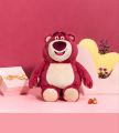 Gấu bông Lotso Bear gấu dâu Disney tỏa hương dâu thơm nhẹ, dáng ngồi thương hiệu Miniso. 