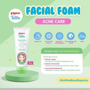 Pigeon Teens Facial Foam Acne Care 100ML - Sabun Cuci Muka Remaja