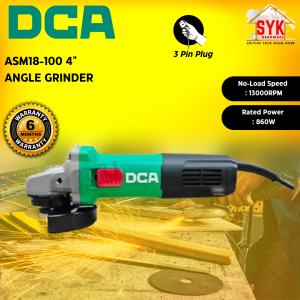 SYK DCA ASM18-100 4 Inch Electric Angle Grinder Machine Power Tools Elektrik Mesin Grinder Pengisar Sudut