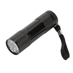 ĐÈN PIN MINI CẦM TAY 9 BÓNG LED Đèn soi tiền giả đèn LED UV 9 bóng đèn soi giấy tờ cà vẹt bằng lái xe vé số sấy keo tặng kèm pin