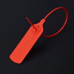 500PCS Plastic Security Seals Serial Numbered Pull-Tite Tags Disposable Tamper Evident Seal Fire Extinguisher Tag Self-Locking Safety Ties for Garment Cloethes Shoes Bags Logistics