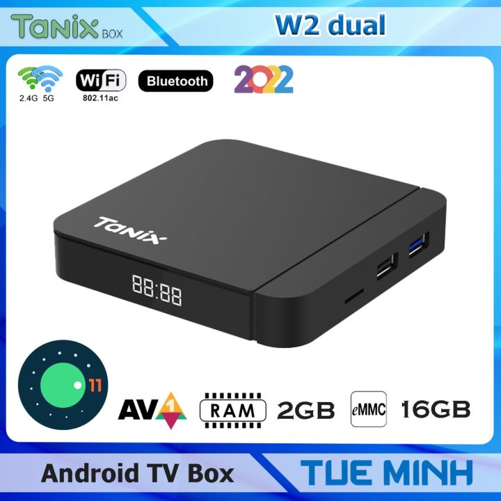 ใหม่ tanix W2 Android 11สมาร์ททีวีกล่อง amlogic S905W2 2กิกะไบต์16กิกะ ...