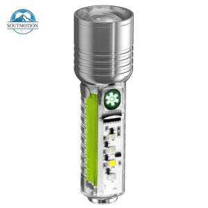 【New Arrival】XHP50 LED Torch Light Type-C USB Rechargeable 800LM Portable Flashlight 6 Modes IPX4 Waterproof for Camping Banknote Verification