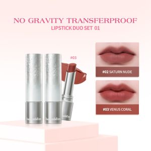 [BUNDLE] BNB barenbliss No Gravity Transferproof Matte Lipstick Duo [16H Breathable Wear & Lip Serum Infused] 3g+3g