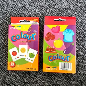 C3 Colorful early childhood education flashcards teaching aids hanging cards and a colorful for time learning Flash Card Flashcard English card making
