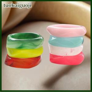 tuokaiguoji Thời Trang Punk bãi biển mùa hè mô hình Acrylic Vòng đeo tay cho phụ nữ mặc hàng ngày và các bên Bangles cho phụ nữ