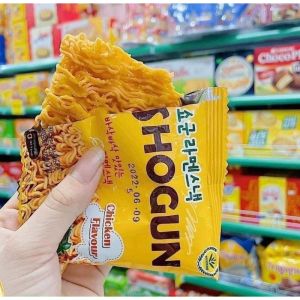 Thùng mì tôm trẻ em - Mì Shogun Hàn Quốc ăn liền vị gà phô mai không cay snack hộp 30 gói x 18g