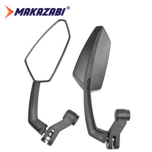 Universal Motorcycle HD Rearview Mirror Electric Vehicle Scooter Black Modified Decorative Mirror Accessories  Electrombile Back Side Convex Mirror 8mm 10mm