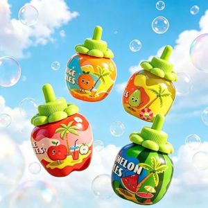 Đồ chơi bình thổi bong bóng xà phòng hình trái cây bình bong bóng chống tràn cho trẻ em chơi ngoài trời