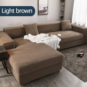 1/2/3/4 Seat L-shape Sofa Cover Protector Stretchable Removable Elasticity Slipcovers cover for sofa  with arm