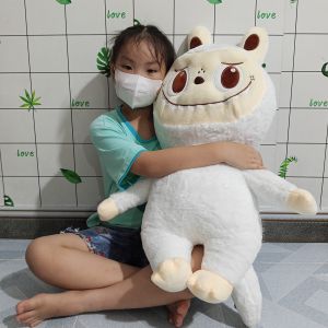GỐI ÔM LABUBU SIZE LỚN GỐI ÔM NGỦ HÌNH THỎ LABUBU VẢI LÔNG MỊN GÒN MỀM GỐI ÔM NGỦ CHO BÉ GIÁ SỈ
