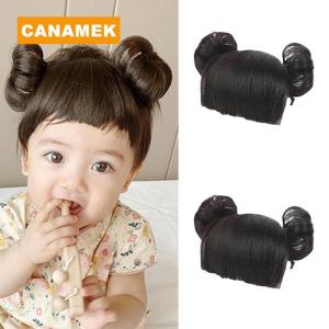 【CANAMEK】 Baby Wig Braid Hairband wig for kids baby headband baby hair Children Bangs Head Buckle COS Hair Accessories Baby