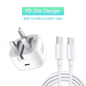 25W Fast Charger  for Samsung  11.12.13.14.15.16.17 UK plug C&USB Adapter Foldable charger