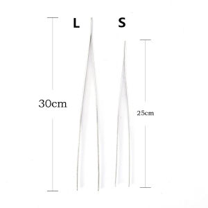 JOKTT 30cm Utensils Tongs Home Kitchen Long Roasting Clamp Barbecue Tool Food Tongs Toothed Tweezers