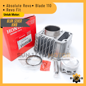 Block Boring Silinder Kualitas Original Honda KWB Blok Seher Absolute Revo Blade 110 Revo Fit Ori AHM