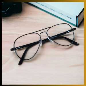 kacamata Minus Bluecromic Pria Wanita Gaya Retro Aviator Titanium Optik Asli Ori