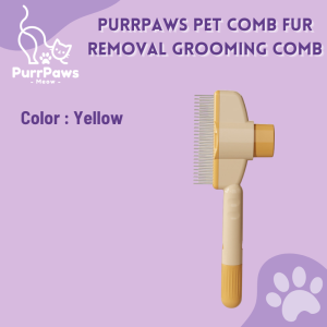 PurrPaws Cat Comb Fur Removal Grooming Comb Massage Comb Cleaning Brush Sikat Rambut Kucing