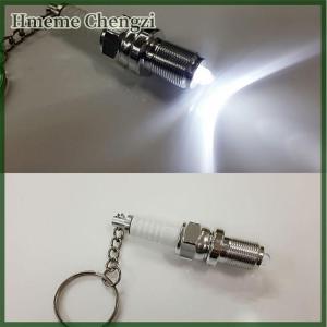 Hmeme Casual Fashion LED Key Chain Spark Plug Key Chain Keychain Car Parts Keyring