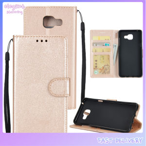 elegantstunning For Samsung A7 2017/A720 PU Leather Cell Phone Case Protective Cover Shell with Buckle