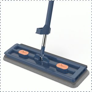 Floor Mop Thickened Stainless Steel Rod Hands-free Mopping Tools Multi-purpose Soft Fleece