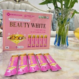 Nước uống sáng đẹp da Collagen Nano Beauty White giúp da sáng mịn màng hỗ trợ làm mờ nám tàn nhang hộp 15 gói