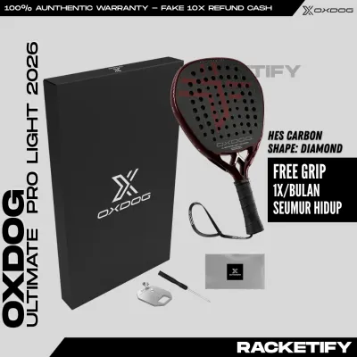 OXDOG ULTIMATE PRO LIGHT 2026 Padel Racket Raket OXDOG ULTIMATE PRO LIGHT 2026