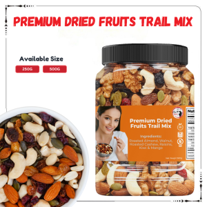 Premium Dried Fruits & Nuts Trail Mix | 250g - 500g