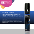 QG Hair Spray Professional Strong Hold Styling Spray Quin Greyson UK Formulated Premium Than Aromatic Best Seller Hair Spray. 