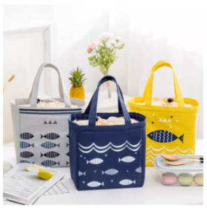 Tas Bekal/Tas makan siang Lunch Bag Tote bag Waterproof Insulation Cold Bales Big tas lunch