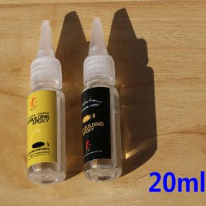 2PCS Fishing Rod Epoxy 20ml Epoxy Resin AB Transparent Glue Wire Ring Holder DIY Restoration Accessory