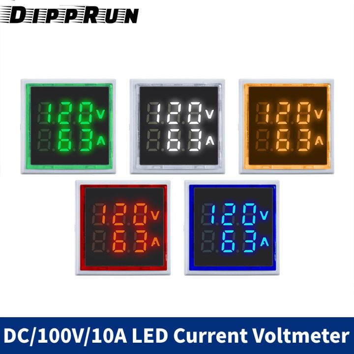 Dipprun Dc 100v 10a Voltage Ammeter Led High Brightness Digital Display