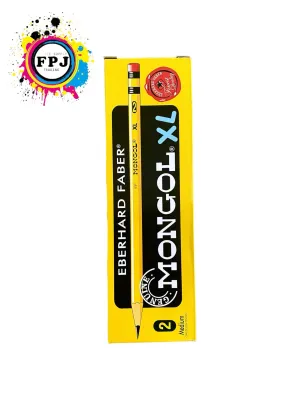 Mongol Pencil ORIGINAL 1 Box ( 12pcs ) No. 1 Soft 2 Medium 3 Hard 2 Medium XL
