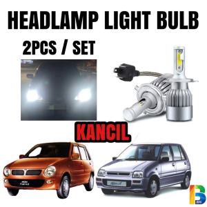 2PCS PERODUA KANCIL HEADLAMP LIGHT BULB LED HID 6000k White Front Car Kereta Spotlight Lampu Besar Kereta Spotlight H4 汽车大灯灯泡