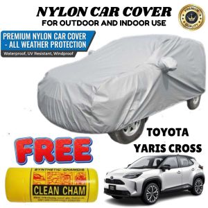 Waterproof Nylon Car Cover for Toyota Yaris Cross Portable & Easy to Use for Regular SUV With Clean Cham