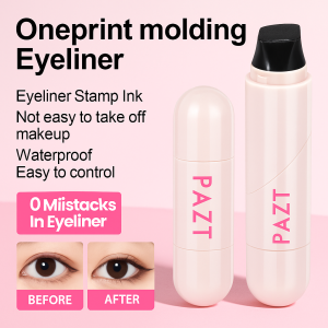 Natural Non-smudge Eyeliner Stamp Waterproof Quick Dry Wing Stencil Eyeliner Stamp For Beginners