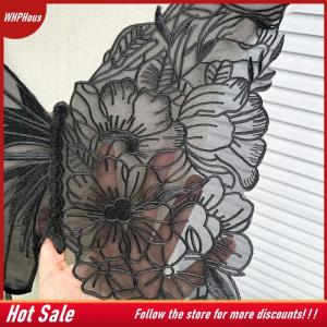 【COD】🔥🔥🔥 Fashion Large Butterfly Embroidery Appliques For Clothes Patches Lace Fabric Accessories For Wedding Dress Bridesmaid DIY Decor