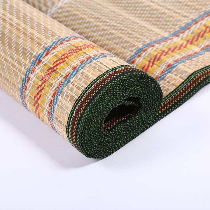 Household woven straw mat summer mat reed mat single dormitory kang mat ...