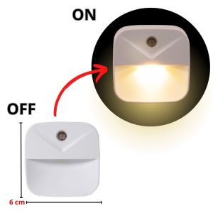 Lampu Tidur LED Model Persegi Sensor Otomatis Night Lamp Square Lampu Led Kotak Mini Sleep Mini Lamp Dekorasi Murah Import