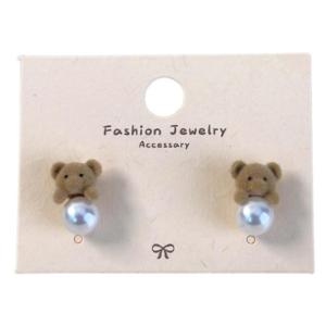 Dễ thương phim hoạt hình Bông Tai Bông tai gấu cà phê cho phụ nữ đáng yêu và thiết kế kiểu dáng cho giản dị và các dịp trang trọng