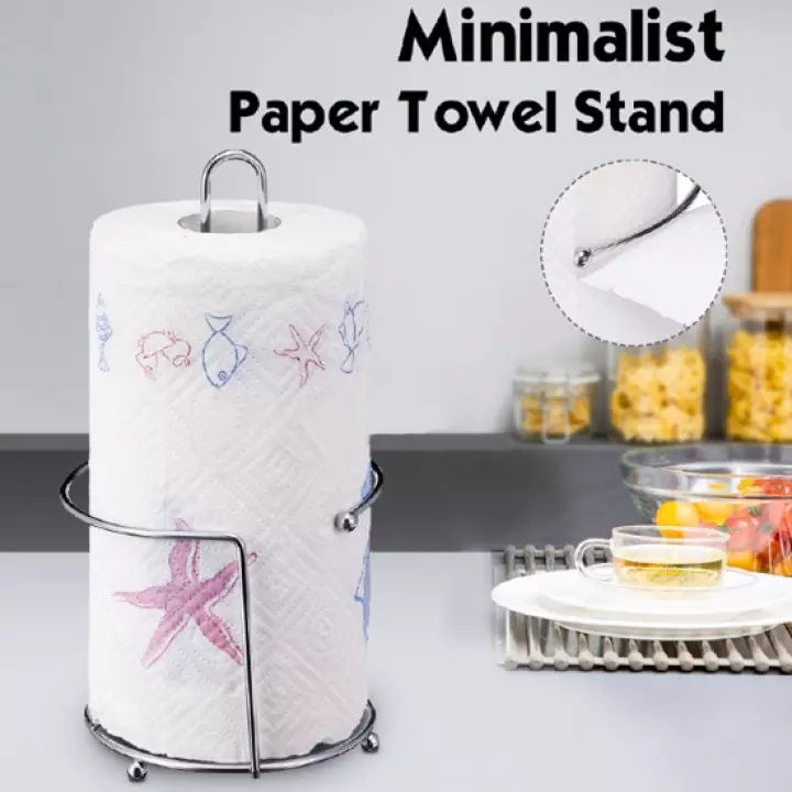 Kitchen Tissue Holder Stainless Steel Kitchen Roll Paper Towel Holder ...
